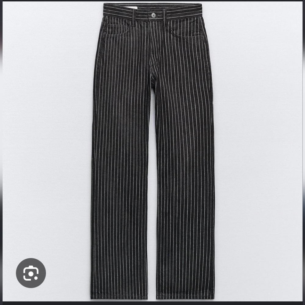 Zara Pinstripe Jeans